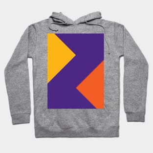 Yellow Purple Orange Squares Hoodie